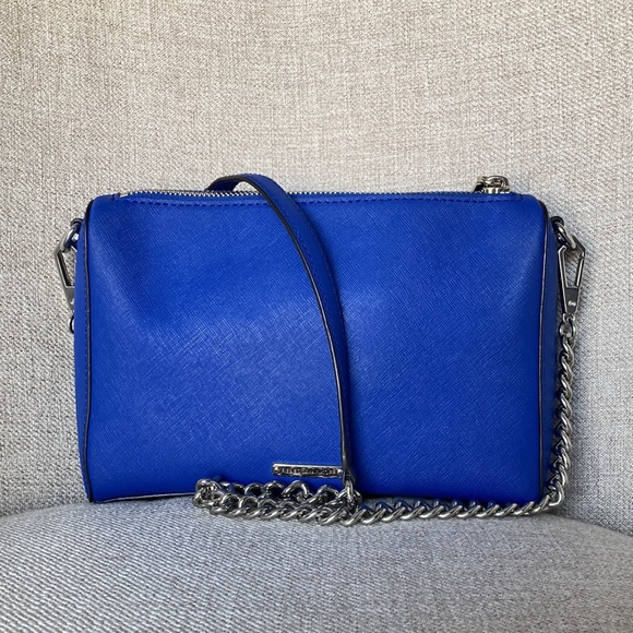 Rebecca Minkoff Blue Chain-Link Crossbody Bag - Picture 2 of 13